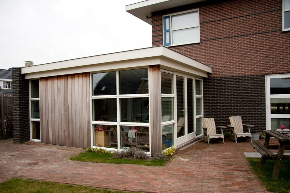 Houten aanbouw