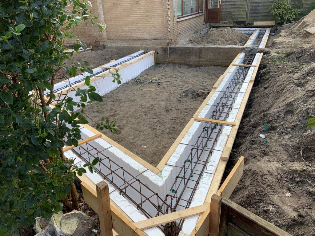 fundering uitbouw