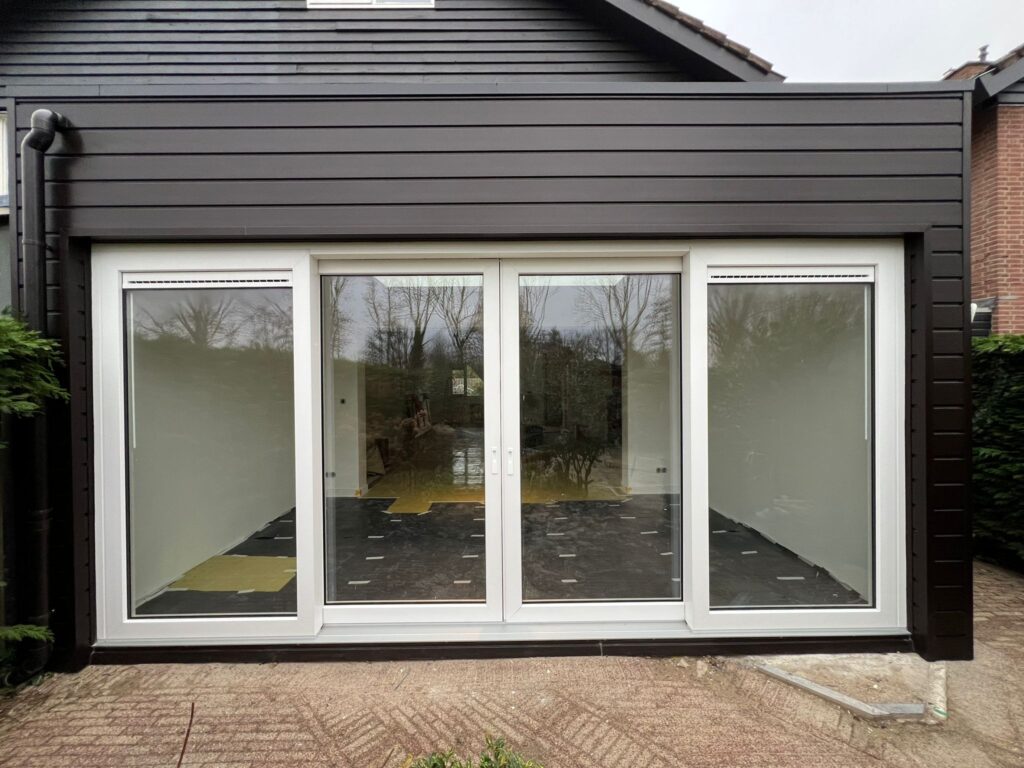prefab aanbouw voorkant