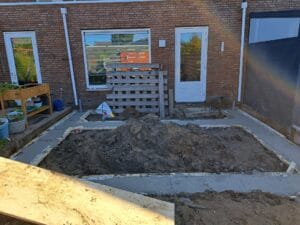 fundering uitbouw aan rijtjeshuis amsterdam