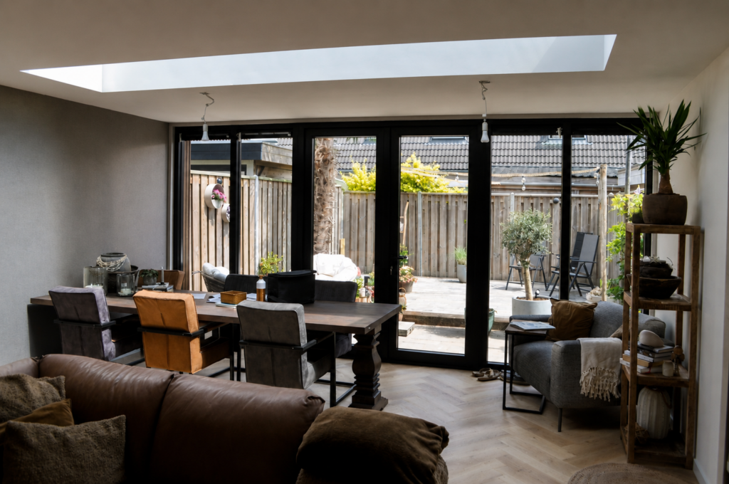 Moderne woninguitbreiding uitbouw Hellevoetsluis