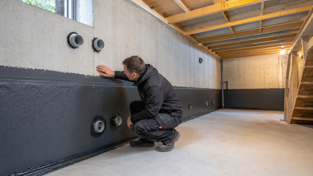 Kelder waterdicht maken door Aannemer Gigant