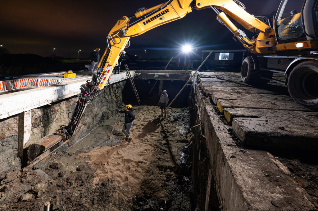Kosten voor heiwerk voor een prefab kelder
