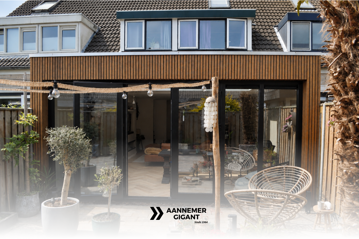 Voorbeeld van een gerealiseerde aanbouw